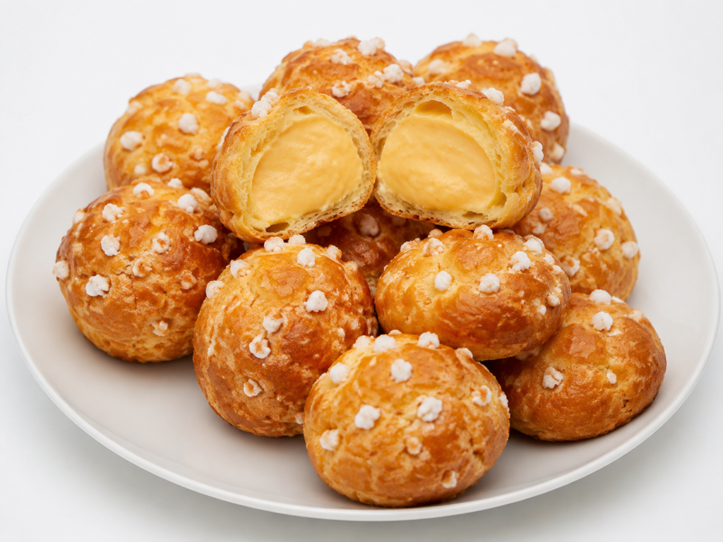 Chouquettes coeur d'orange